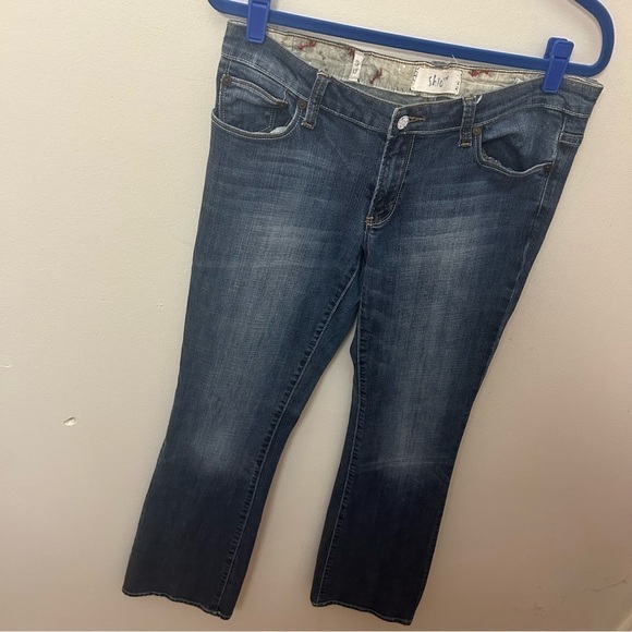 Shio Womens Cotton Whiskering Fading 5 Pocket Low Rise Bootcut Jeans Size 30 - Picture 6 of 13